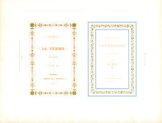Marcos decorativos para títulos de libros de literatura francesa (imprimir)