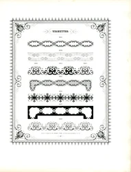 Cadenas decorativas y bordes ornamentales (imprimir)