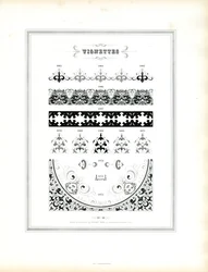 Viñetas decorativas y elementos de borde (impresión)