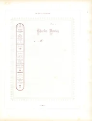 Elegante membrete con barra lateral tipográfica (imprimir)