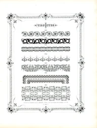 Elegantes motivos ornamentales para una impresión de lujo (imprimir)