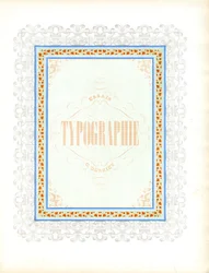 Diseño de portada ornamental para publicación tipográfica (impresión)