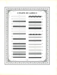 Reglas decorativas tipográficas con borde floral (impresión)