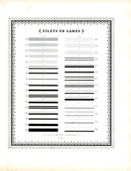Elementos tipográficos de línea - Filetes en aspa (impresión)