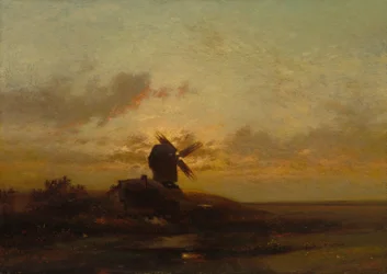 El molino de viento, finales de la década de 1850 (óleo sobre tela)