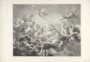 Faetón como Apolo Las pinturas de Charles le Brun y Eustache Le Sueur que se encuentran en (...) la casa del presidente Lambert (título de la serie)