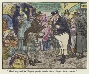 Ilustración para los Papeles de Pickwick
