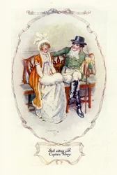 Aún sentado con el Capitán Tilney, 1907