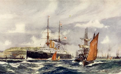 HMS Formidable en Plymouth Sound