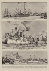 Recibiendo al Almirante Dewey en Casa, el Gran Desfile Naval frente a Nueva York