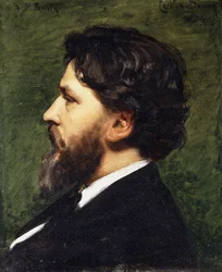 Un retrato de Phillipe Burty, 1874