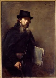 El viejo litógrafo por Emile Auguste Carolus Duran