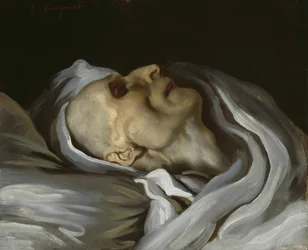 Théodore Géricault en su lecho de muerte, 1824