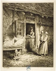 Entrada a la casa de un campesino