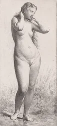 Joven mujer en el baño, 1866