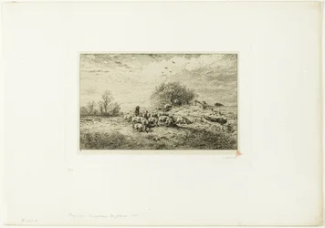 Paisaje con Rebaño de Cerdos