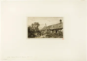 Paisaje con casa campesina