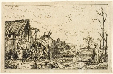 Paisaje con Carro Desenganchado