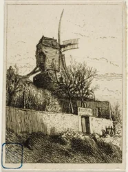 Pequeño molino en Montmartre