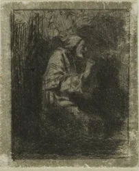 Monje en oración