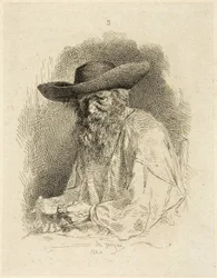 Anciano con fiambrera