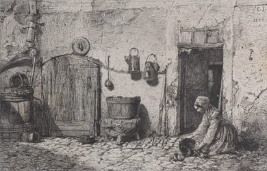Mujer Fregando, 1844