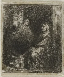 Mujer Vendiendo Comida Frita