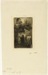 Mujer en la ventana de una posada