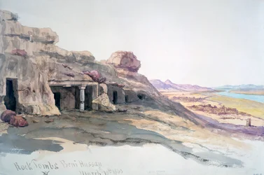 Tumbas de roca, Beni Hassan, 10 de marzo de 1863, Egipto, 1863
