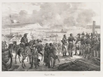 Campamento en Boulogne, principios del siglo XIX