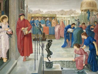 San Teófilo y el ángel. Leyenda del martirio de Santa Dorotea