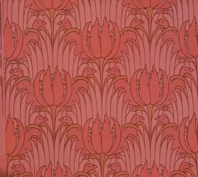 Papel pintado diseñado por Voysey, Victorian