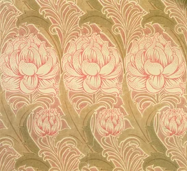 Papel pintado diseñado por Voysey, Victorian