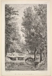 Un arroyo en el valle de Mondois