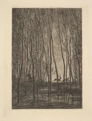 Ciervos en el bosque, 1850