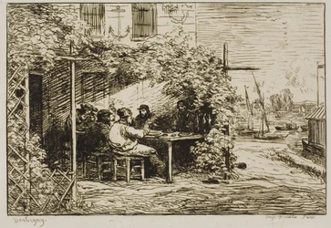 Desayuno de partida en Asnières