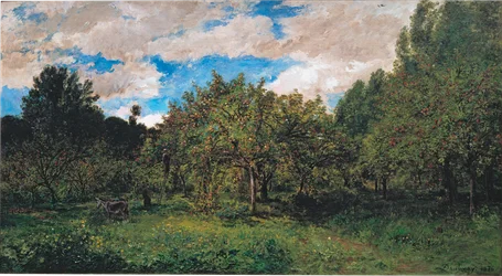 Huerto francés en época de cosecha (Le verger)