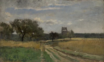 Paisaje a lo largo de un camino rural