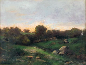 Paisaje en Barbizon, primera mitad del siglo XIX