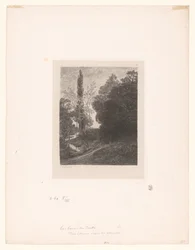 Paisaje con río serpenteante Les bords du Cousin Serie aguafuertes de paisajes (título de la serie) Eaux-fortes par Daubigny (título de la serie)