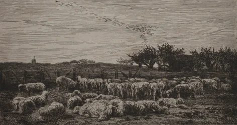 El gran redil de ovejas, 1860
