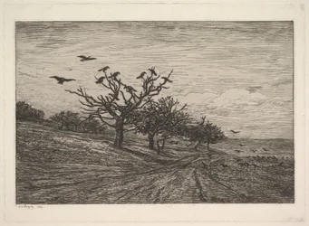 Árbol lleno de cuervos, 1867