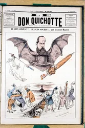 Portada de "Le Don Quixote", Satírico en Colores