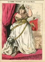 Portada de "Le Don Quixote", número 679, Satírico en colores