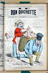 Portada de Le Don Quixote, número 908, Satírico en Colores