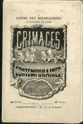 Ilustración de Charles Gilbert-Martin (1839-1905) para la Portada de Contemporary Grimaces