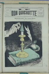 Ilustración de Charles Gilbert-Martin (1839-1905) para la portada de Le Don Quixote, No. 52