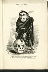 Ilustración de Charles Gilbert-Martin (1839-1905) en “Contemporary Grimaces”