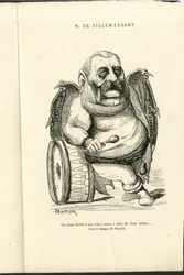 Ilustración de Charles Gilbert-Martin (1839-1905) en “Contemporary Grimaces”