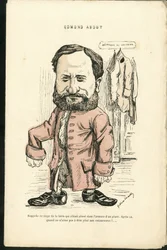 Ilustración de Charles Gilbert-Martin (1839-1905) en "Grimaces contemporaines"